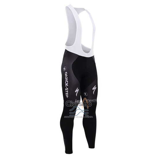 Etixx Quick Step Ropa Ciclismo Culotte Largo 2015 Mangas Largas Negro y Blanco